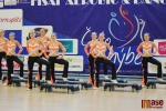 Nominační závody v aerobiku ve Sportovním centru v Semilech. Družstvo juniorek FSA Jany Boučkové