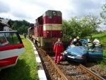 V Horní Sytové se střetl vlak s osobním autem