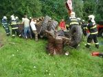 Podruhé v týdnu se převrátil traktor, v Košťálově byly následky tragické
