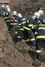 Prověřovací cvičení hasičů v průmyslové zóně Vesecko u Turnova