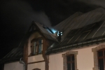 Požár zachvátil ve čtvrtek v noci penzion Elizabeth v Harrachově