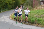 39. ročník běhu Hruštice, medailisté závodu - Berka vpravo, Gaisl uprostřed a Mrázek vlevo za nimi
