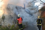 Požár roubenky v Bozkově ve středu 31. října 2012