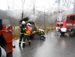 Zásah hasičů na řece Olešce v Bořkově