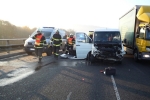Nehoda na silnici R10 v Březině u Turnova