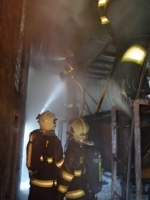 Požár v areálu firmy Šroubárna Turnov