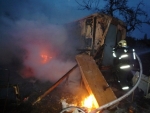 Požár maringotky v obci Odolenovice, která je součástí Jenišovic
