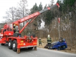 Nehoda Citroënu Berlingo v Nedvězí