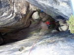 Taktické cvičení na záchranu pohřešovaných osob na Turnovsku ve skalním bludišti Kalich - Chléviště