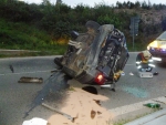Havárie na silnici R35 mezi Rádlem a Jeřmanicemi