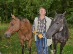 Herec a milovník koní Václav Vydra na návštěvě na farmě No Limits v Lánově