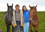 Herec a milovník koní Václav Vydra na návštěvě na farmě No Limits v Lánově