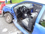 V Příšovicích u R10 se střetla dvě osobní auta - Seat Ibiza a BMW