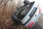 Nehoda Renaultu Megane mezi obcemi Studenec a Horní Branná
