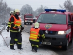 Namrzlá silnice u Jeřmanic způsobila mnoho nehod na R35