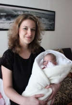Prvním dítětem, které rozšířilo počet obyvatel Turnova v roce 2014, je Anička Jirušková