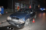 Nehoda dvou aut na Anenském náměstí v Jablonci nad Nisou