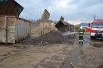 Požár v kovošrotu Česká Lípa