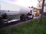 Havárie cisterny převážející LPG v Lestkově