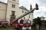 Taktické hasičské cvičení na zámku Hrubý Rohozec