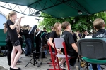 Koncert Big Bandu ZUŠ Karla Halíře a Musikschule Baunatal na náměstí T. G. Masaryka ve Vrchlabí