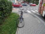 Nehoda cyklisty a autobusu na jablonecké křižovatce ulic 5. května a Kamenná