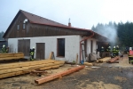 Požár tesařské dílny ve Stružinci