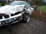 Nehoda osobního vozu Seat Toledo v Horní Branné