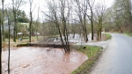 Situace na řece Olešce v Libštátě v sobotu po poledni