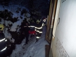 Nehoda vlaku u Poniklé, který narazil do spadlé skály