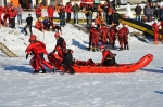 Hasiči z kraje cvičili záchranu z ledu, tahali i obojživelné vozidlo
