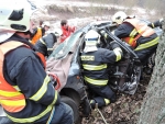 Dopravní nehoda v Košťálově, části obce zvané Valdice