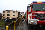 Dopravní nehoda, při které nákladní automobil vyjel v Modřišicích-Podháj mimo silnici a narazil do sloupku s hlavním uzávěrem plynu