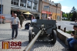 Historický protiletadlový kanón a těžký kulomet z Muzea obrněné techniky Smržovka