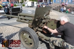 Historický protitankový kanón a těžký kulomet z Muzea obrněné techniky Smržovka