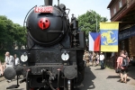 Zastavení legionářského vlaku v železniční stanici Martinice v Krkonoších