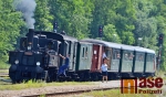 Jízda Krakonošova parního vlaku, zastávky Vrchlabí a Kunčice
