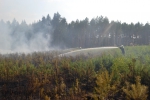 Lesní požár nedaleko hradu Bezděz