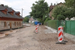 Probíhající rekonstrukce Jihoslovanské ulice ve Vrchlabí