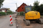 Probíhající rekonstrukce Jihoslovanské ulice ve Vrchlabí