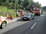 Nehoda v Desné, při které auto srazilo malého chlace