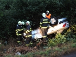 Nehoda na silnici II/286 z Lomnice nad Popelkou směrem na Košťálov
