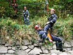Výcvik lezeckého družstva HZS Libereckého kraje stanice Liberec na Riegrově stezce u Semil
