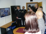 Rekonstruovaná speciální výslechová místnost v budově Policie ČR v Semilech