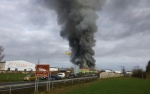 Výbuch plynu a požár v průmyslovém areálu v Turnově na Vesecku