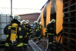 Likvidace následků rozsáhlého požáru v průmyslovém areálu v Turnově