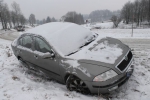 Po sněžení bourali řidiči v Turnově, Semilech i Vysokém