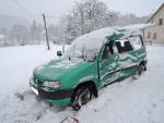 Sněžení zkomplikovalo dopravní situaci, větší nehoda v Roprachticích