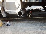 Nehoda v Turnově, při které došlo ke střetu cyklisty s kamionem