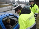 Policejní kontroly řidičů na silnici číslo 35 mezi Turnovem a Jičínem u obce Ktová
